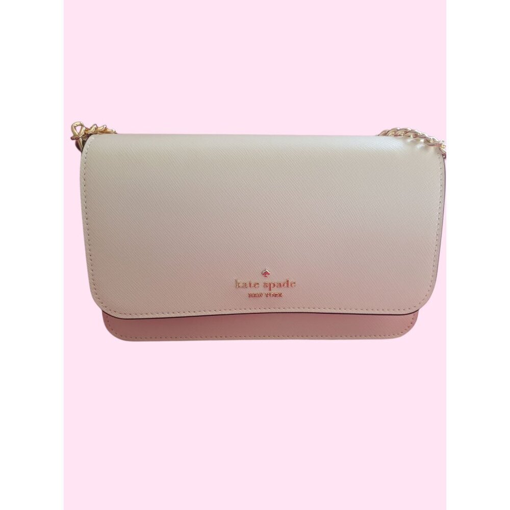 Kate Spade New York Madison Mini  Flap Convertible Crossbody Meringue Bag White - Picture 5 of 16